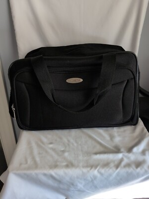 Samsonite 17 Inch Travel Duffle Bag Black Double Compartments NWOT 