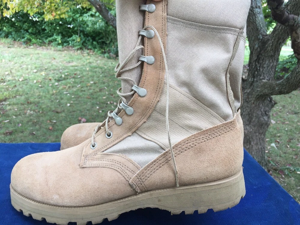 SALE Belleville Desert Tan Army Combat Goretex Military BOOTS Leather Sz 12.5