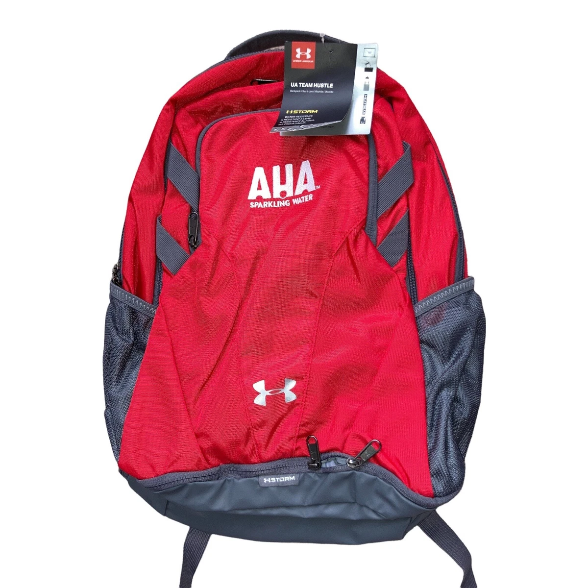 BAG BACKPACK Under Armour Red Storm UA Team Hustle AHA Sparkling