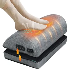 Snailax Footrest for Under Desk at Work, Heated Ergonomic Foot Stool, Adjustable