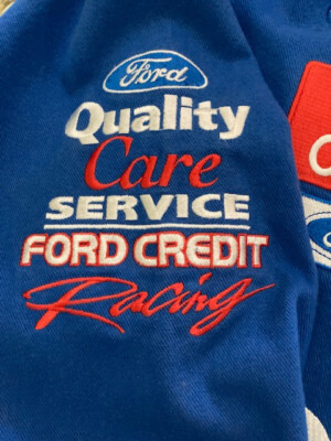 Vintage NASCAR Ford Racing Jacket 90s Quality Care Dale Jarett
