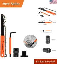 Compact and Lightweight Bicycle Maintenance Tool Kit—Chain Whip & Lock Ring Tool