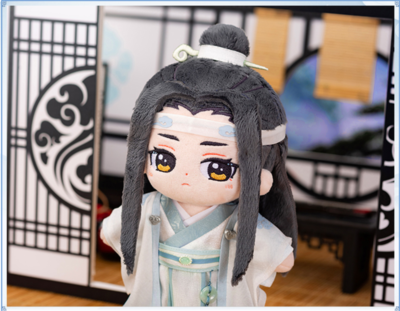 20cm Official Mo Dao Zu Shi Lan Wangji Wei Wuxian Plush Doll w