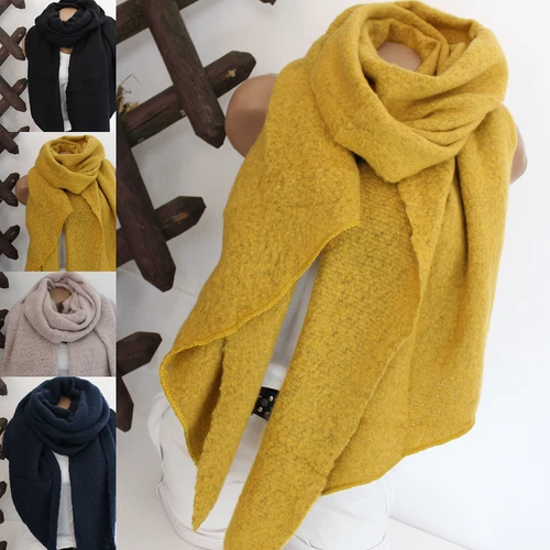 XXL Uni Schal  Strick Dick Warm Tuch Winter Schal Weich 2024-2025