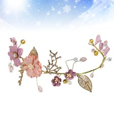 Bridal Headdress Headpiece Flower Headband Floral Wedding Bride