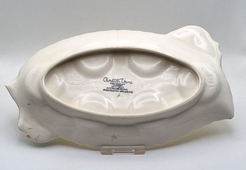 CARLTON WARE POTTERY Apple Blossom Egg Cup Cruet Dish 1937 VINTAGE BARGAIN - Picture 2 of 4