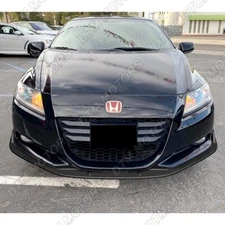For 2011-2012 Honda CR-Z JP-Style Matt Black Front Bumper Body Kit Spoiler Lip