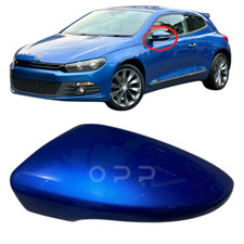 Tür Außenspiegel Abdeckung Lackiert Blau Für VW Scirocco 2008-2017 Links