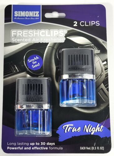 Simoniz Fresh Clips Scented Air Freshener True Night Scent