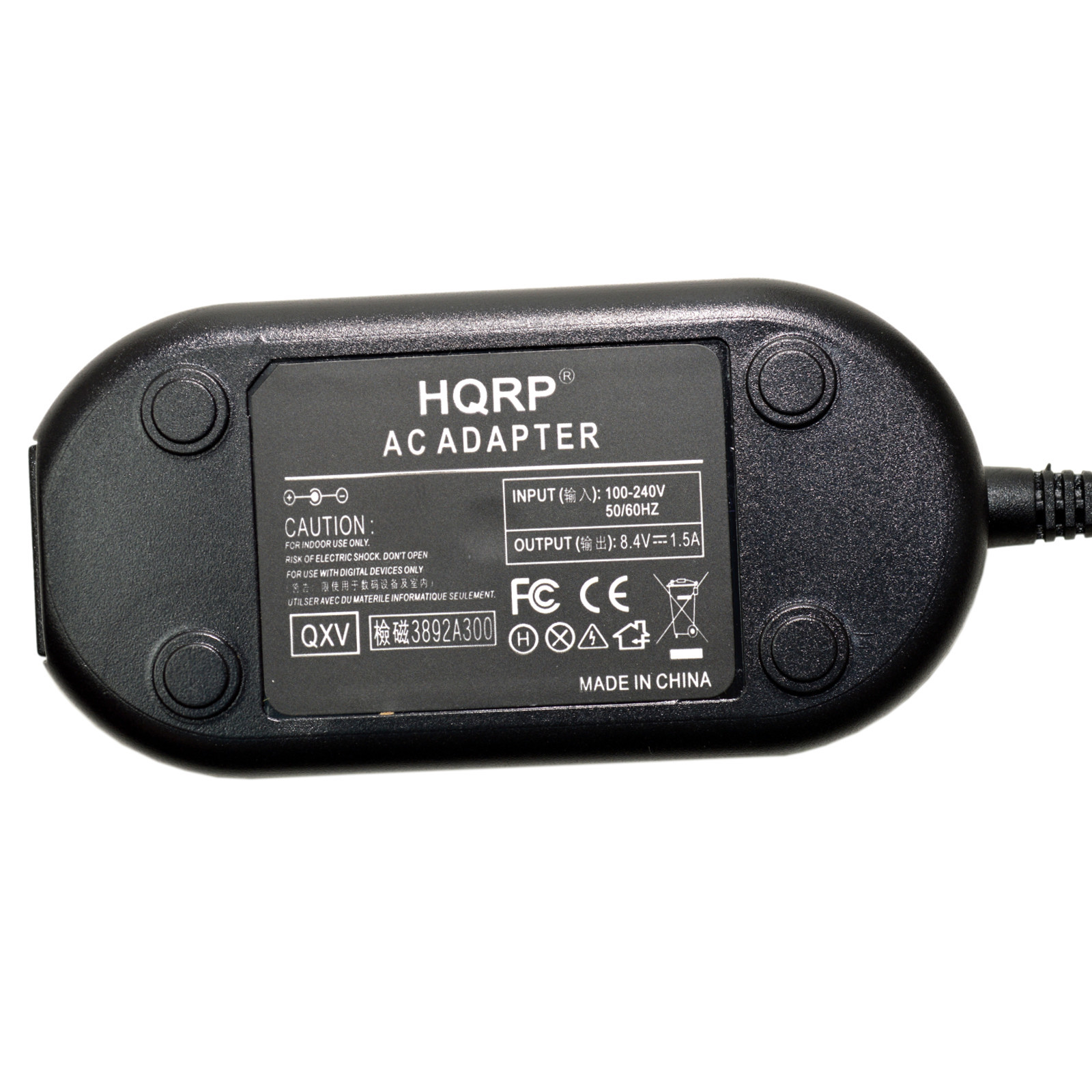 AC Power Adapter for Canon VIXIA HF M40, HF M41, HF M301, HF M400 Camcorder