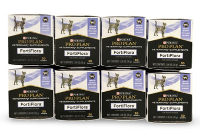 New (8) Purina FortiFlora Pro Plan Feline Probiotic Sachets Supplement 30