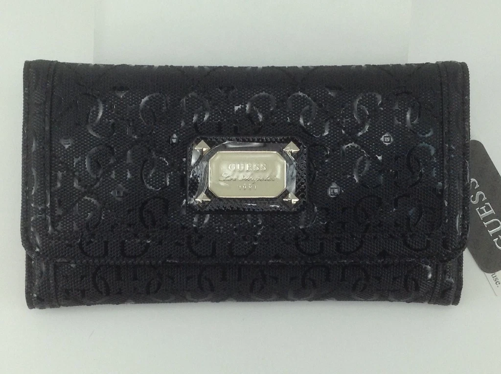 Guess women's wallet best sale black