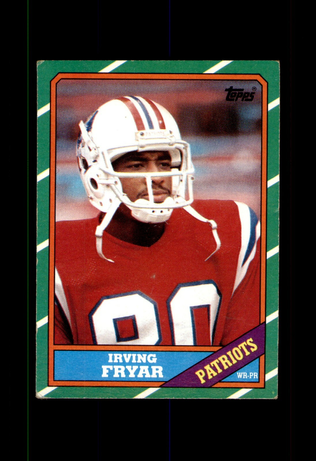1986 TOPPS FOOTBALL CARD NEW ENGLAND PATRIOTS #34 IRVING FRYAR