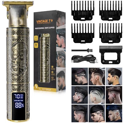 Professional Electric Hair Clippers Machine Mens Trimmers Cordless Beard Shaver