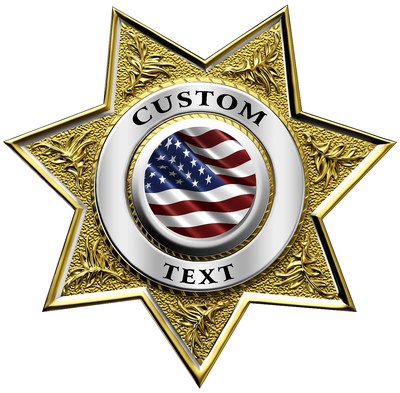 sheriff badge sticker decal custom
