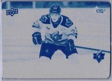 Alexandre Blais 2023-24 Upper Deck CHL Cyan Printing Plate 1/1 #396 UConn Ducks