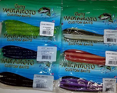 Gary Yamamoto 5 Senko Variety Pack #3 , 6 Bags, 6 Colors 