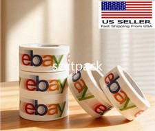 4 Rolls eBay Branded Logo BOPP Shipping Tape | 100yards x 2" New Sealed