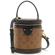 LOUIS VUITTON Monogram Reverse Cannes M43986 Handbag Brown 2way France Used