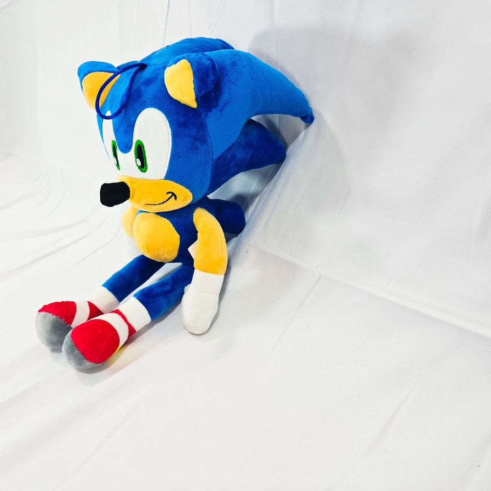💙 Sonic The Hedge Hog 12" boneco de pelúcia – brinquedo boneca personagem videogame Sega - Imagem 4 de 4