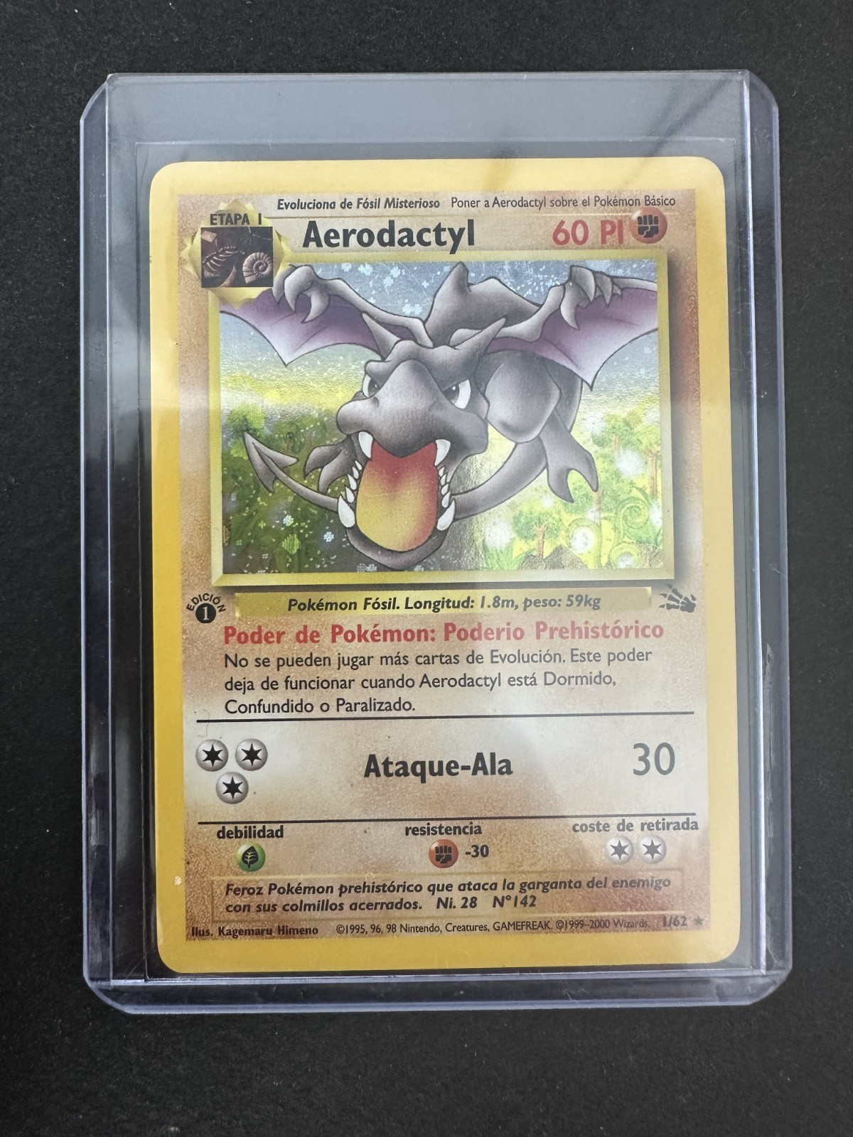 Aerodactyl 1/62 Holo Rare Fossil Pokemon [1st Edition] Holo NM/LP