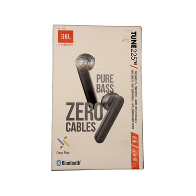 JBL Tune 225TWS True Wireless Earbuds Bluetooth 5.0 Pure Bass Black New