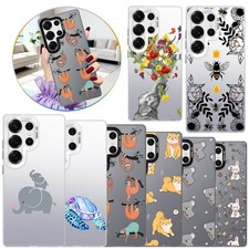 Playful Animal Phone Case For Samsung Galaxy S25 Ultra S24 S23 S26 Plus PC Cover