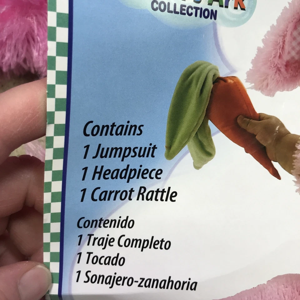 CONEJO ROSA Bebé Bebé Conjunto de 3 Piezas Disfraz Conejo de Pascua Rubí Talla 0 - 6 Meses Foto 3 de 4