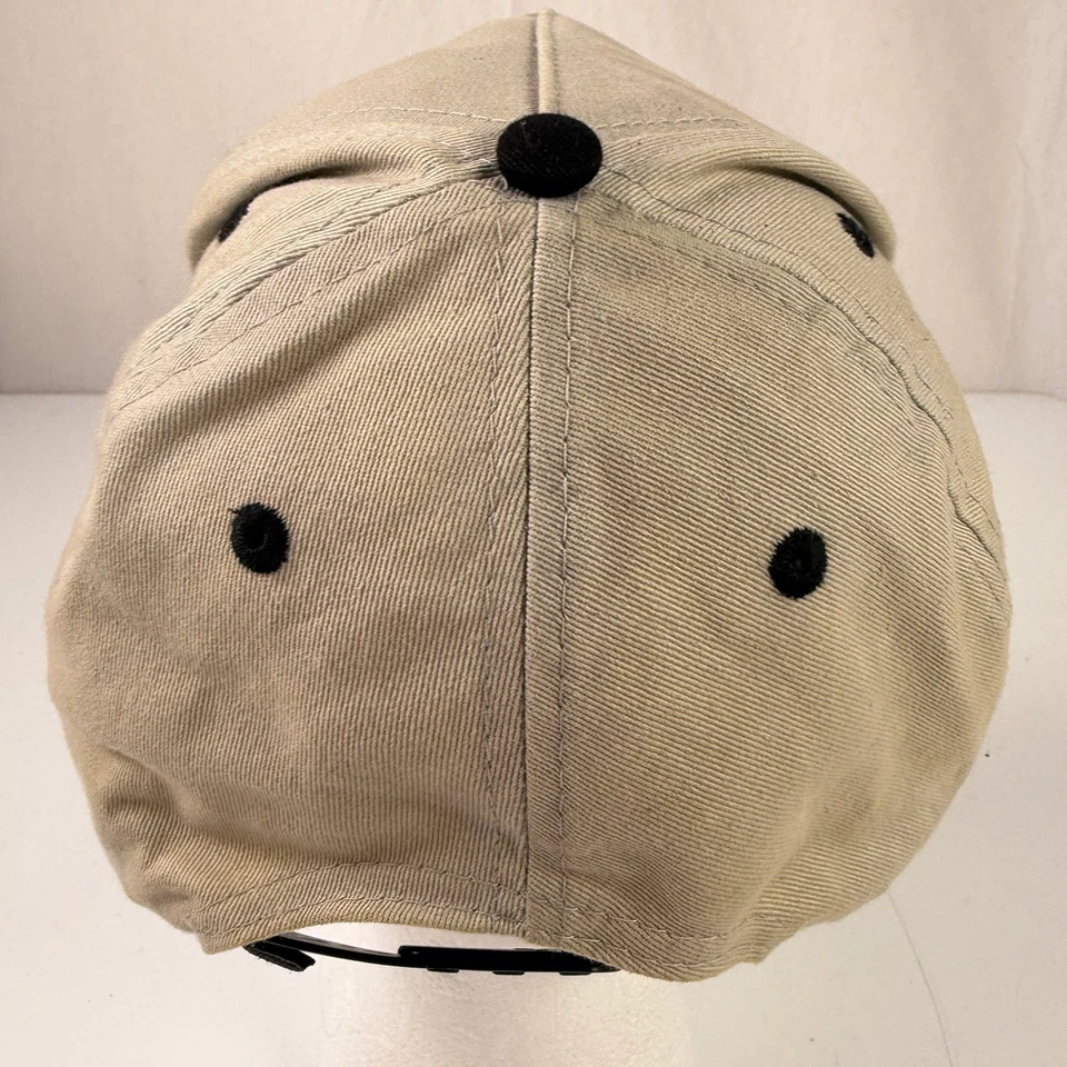 Diamond Supply Co.Casquette Snapback Homme Réglable Beige Noir Logo Bouclier - Photo 4/4