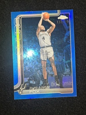 2025-26 Topps Chrome - De'Aaron Fox #233 Blue Refractor /150