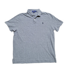 Polo Ralph Lauren Shirt XL Men Heather Gray Classic Fit Cotton
