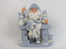 Vintage The Encore Group Inc. “Santa at Desk” Christmas Decoration-1998-EUC