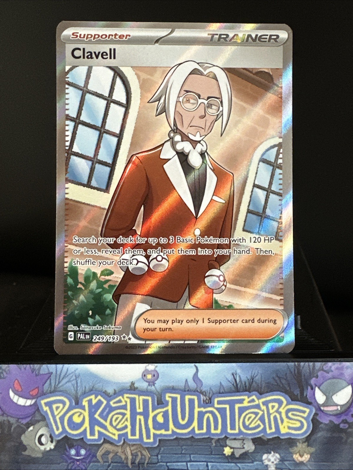 Pokemon Card Clavell 249/193 Paldea Evolved Ultra Rare Full Art Trainer NM