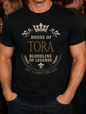 Tora Surname Men's T-Shirt Birthday Reunion Present S-5XL