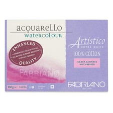 Fabriano Artistico Watercolor Block 7x10 Inch Extra White Cold Press Paper