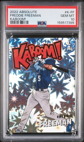 2022 PANINI ABSOLUTE KABOOM! #K-FF FREDDIE FREEMAN PSA 10