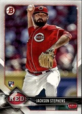 2018 Bowman #48 Jackson Stephens Cincinnati Reds Rookie