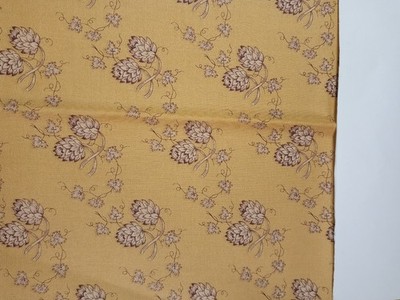 Andover Fabrics by Jo Morton Patt #5199 Gold Background Brown Foliage 22'' x 45''