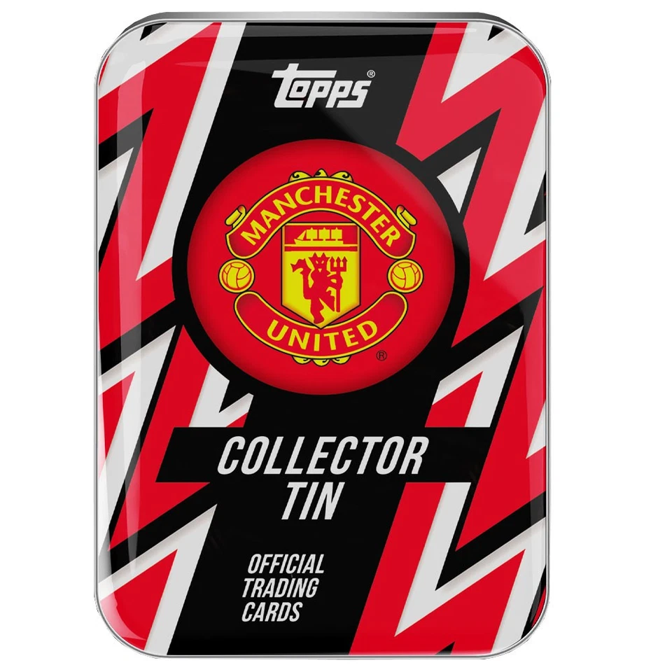 Lata de coleccionista Topps Manchester United 2025/26