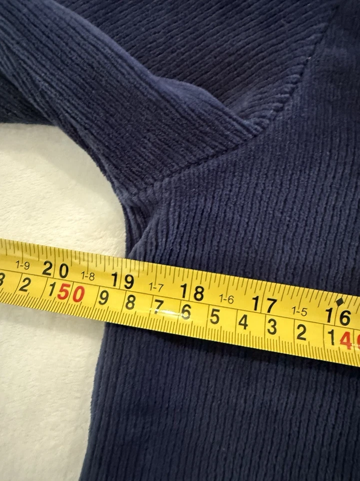 Túnica deportiva Lands' End para mujer manga larga con cordón y cuarto de cremallera talla M 10/12 azul E57 Foto 3 de 4