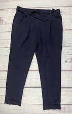 Tommy Hilfiger Women  s Chino Pants Size 6 Navy Stretch Waist Dress Workwear