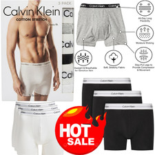 CALVIN KLEIN MENS BOXER SHORTS - 3 PACK - BRAND NEW CK- ALL SIZES Free Shipping 