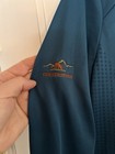 Nike Golf NikeFIT Dry Blue Geometric Long Sleeve Polo Shirt M Embroidered — photo 3