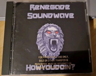 Howyoudoin' by Renegade Soundwave 1994 Promotional Copy CD Mute/Elektra