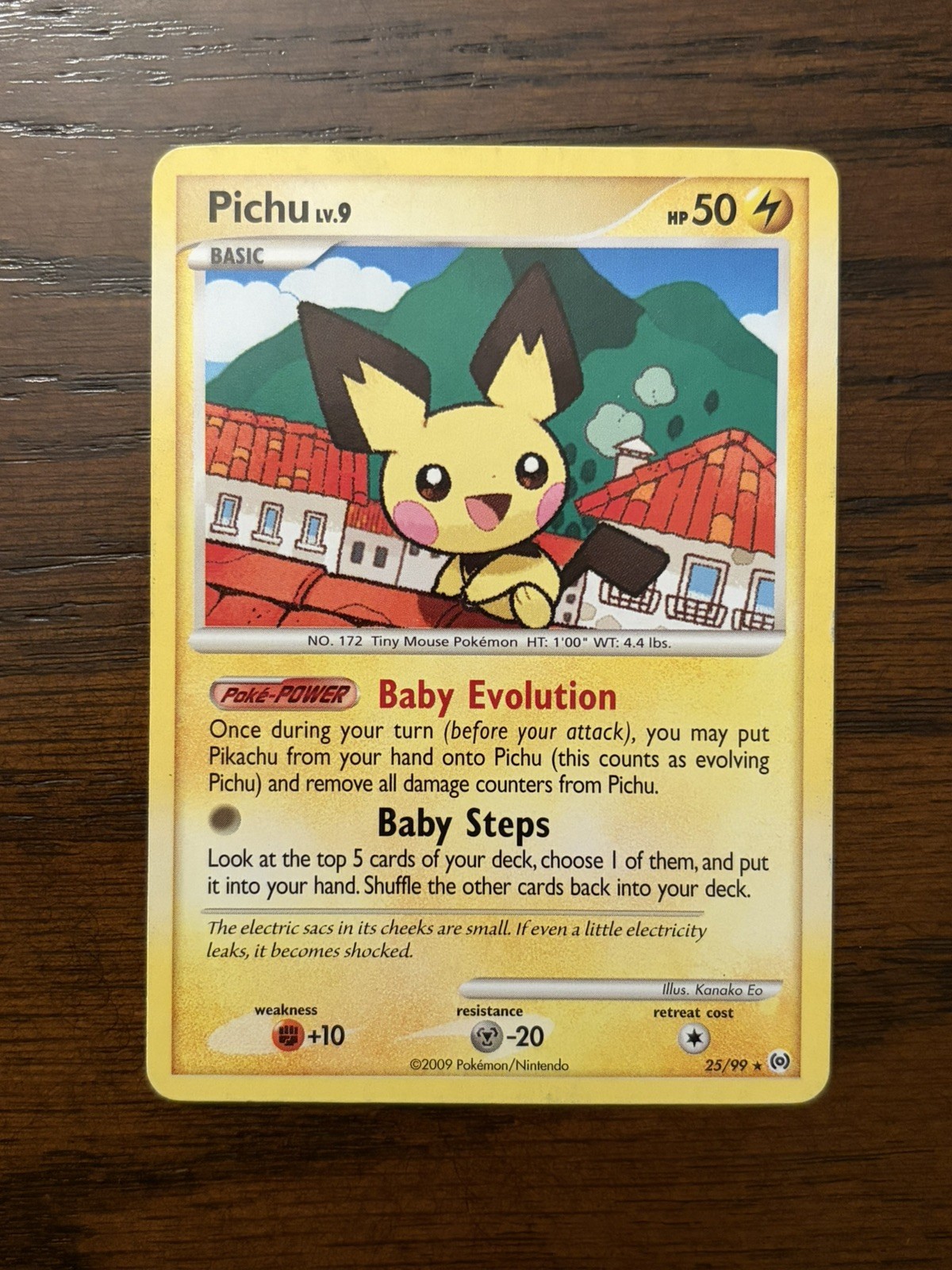 2009 Pokemon Platinum Arceus Pichu #25/99 LP