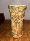 Weller Forest Tree WOODCRAFT  Art Pottery Vase 8.25”H Excellent Condition!