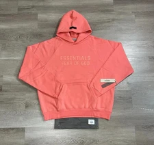 ESSENTIALS FEAR OF GOD CORAL HOODIE - AUTHENTIC MULTIPLE SIZES AVAILABLE