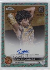 2022 Chrome OTE Overtime Elite Aqua & Red Refractor 56/99 Izan Almansa Auto 1bj7