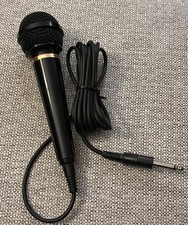 Sony F-V220 Dynamic Karaoke Microphone With Attached Cable 1/4" Adapter