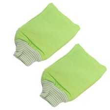 2 Pack Exfoliating Body Scrub Bath Towel Mitt Large Shower Gloves Mitten ...